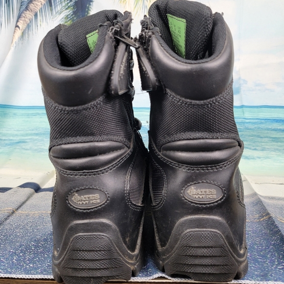 Bates Black Leather Tactical Boots *Marked Men's 10 US, 42 EU. They're US size 9 - Picture 5 of 8